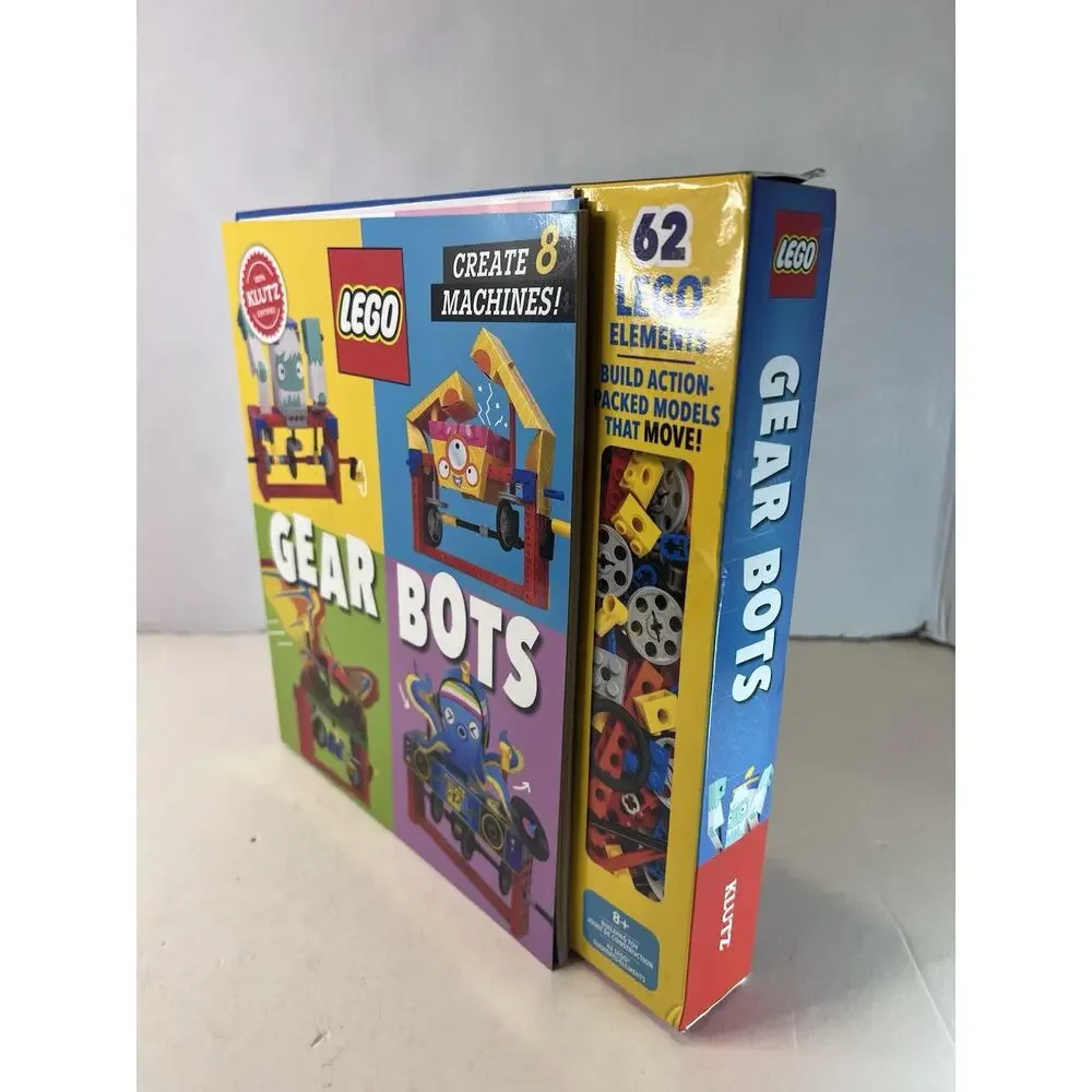 LEGO Gear Bots Klutz STEM Science Activity Book Kit Complete 62 PCs New In Box!!